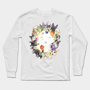 Happy Moon And Furriends Long Sleeve T-Shirt